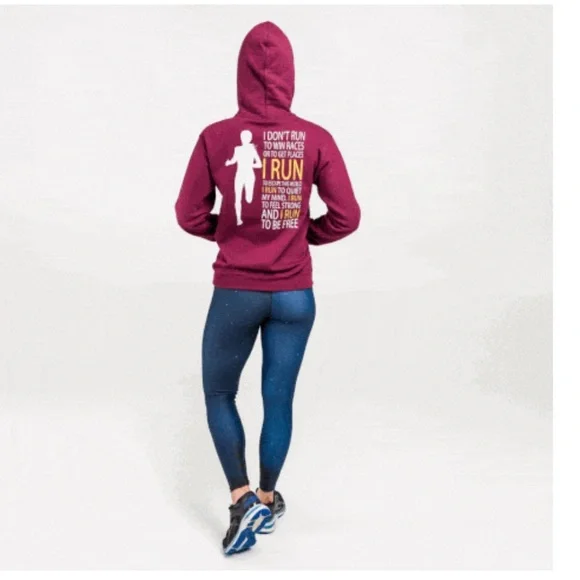 Outrun the Dark top burgundy 
Size: large Women Tops Sweatshirts & Hoodies - Picture 5 of 12